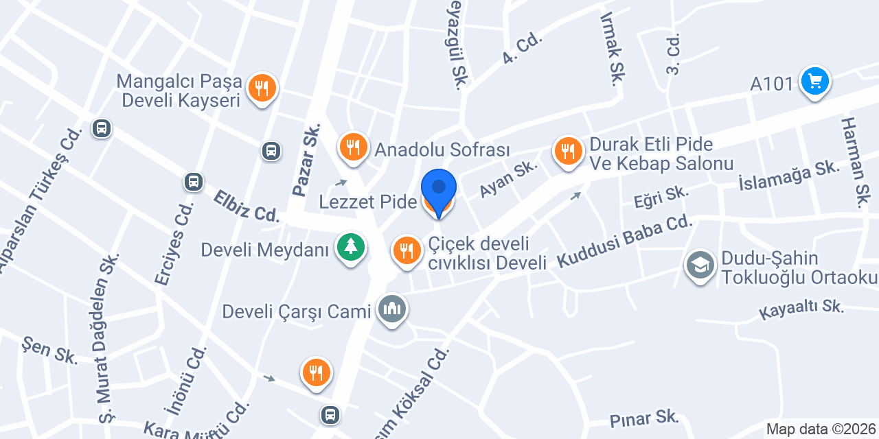 Lezzet Pide konumu