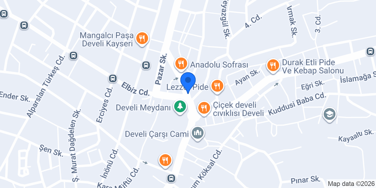 DenizBank Develi Şubesi konumu