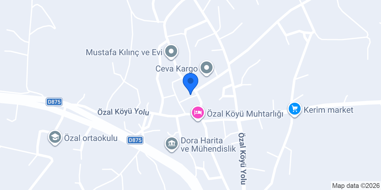 Özal Erkek kuaförü konumu