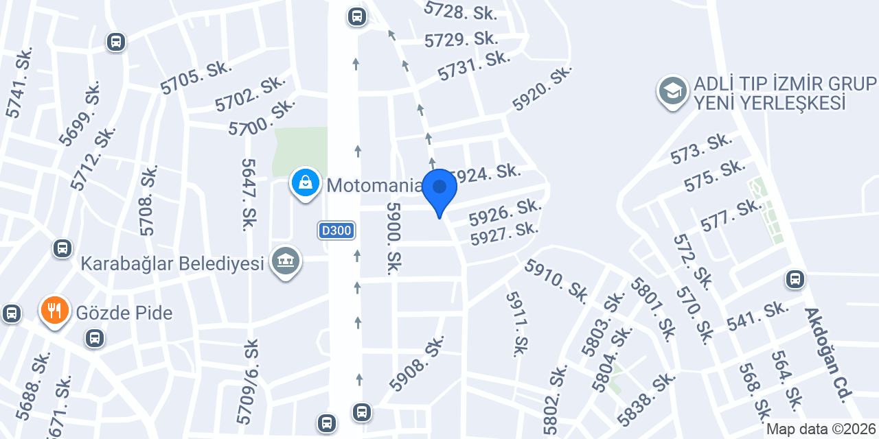 Pilot Garage Karabağlar Oto Ekspertiz konumu