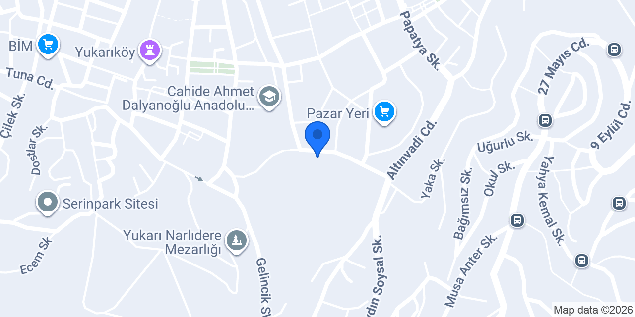 İzmir 35 Narlıdere konumu