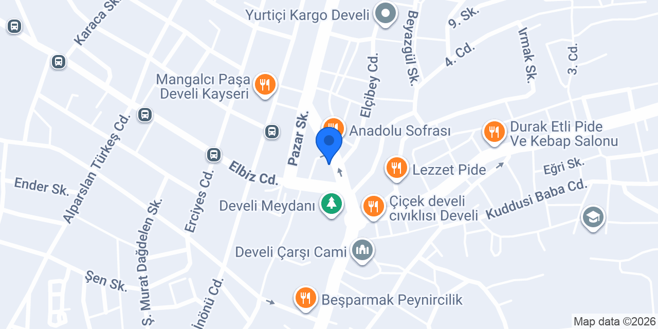 Palmiye Pastanesi konumu