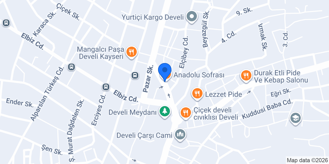 Anadolu Sofrası konumu