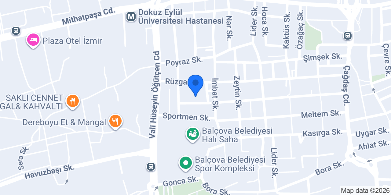 İzmir-Balçova Asil Nadir Ortaokulu konumu