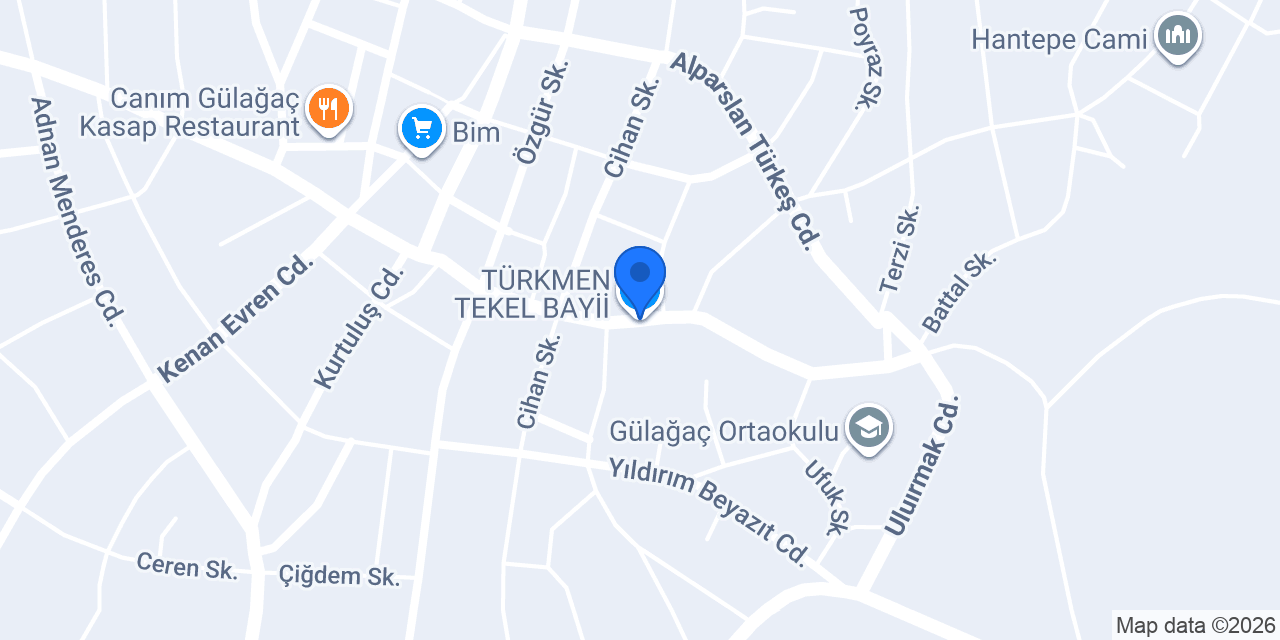 TÜRKMEN TEKEL BAYİİ konumu