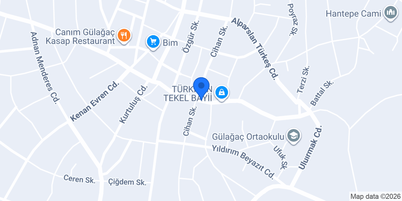 Gülağaç 75. Yıl Lisesi konumu