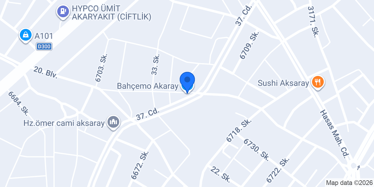 Bahçemo Akaray konumu