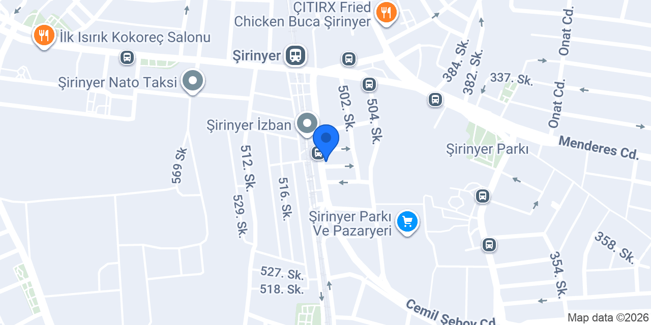 QNB Şirinyer Şubesi konumu