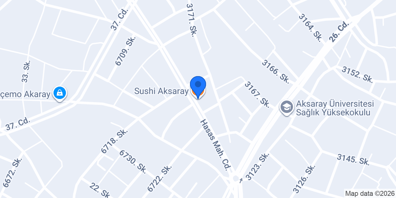 Sushi Aksaray konumu