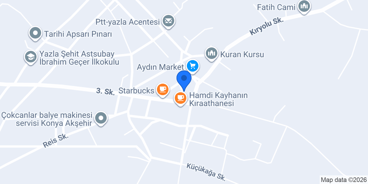 Kuaför Bayram konumu