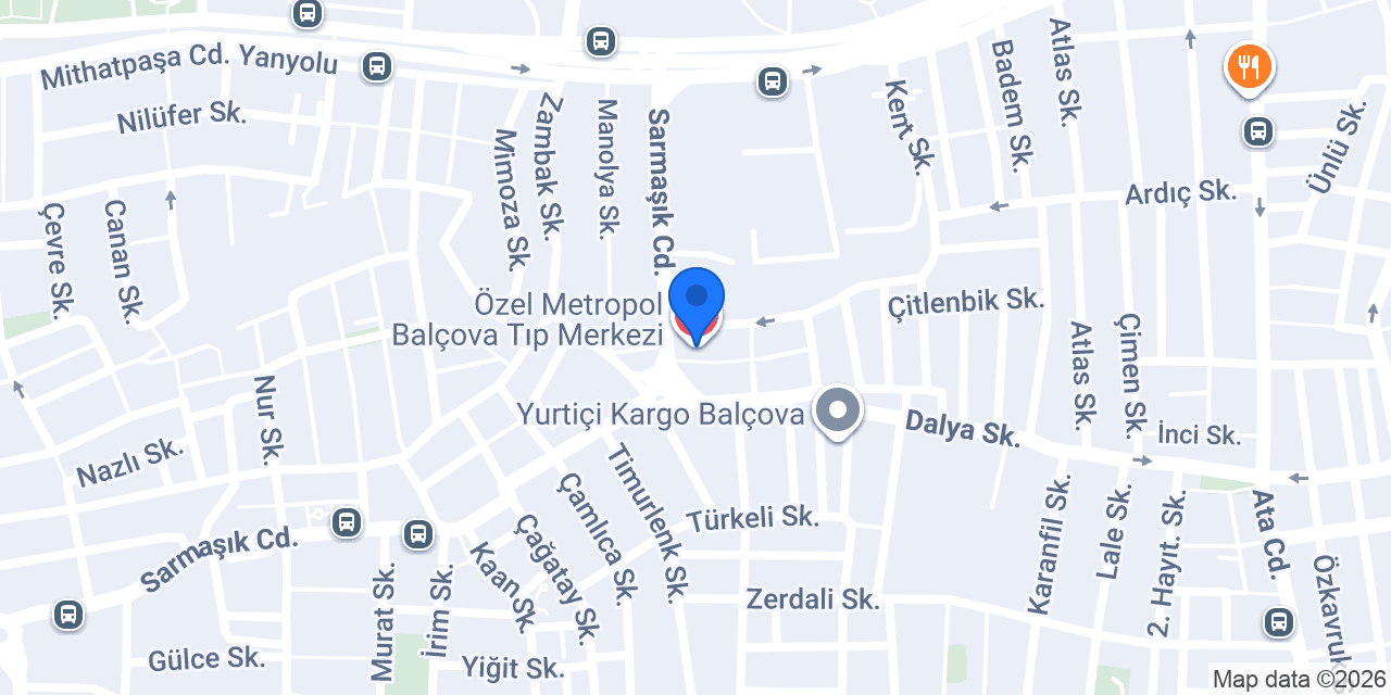 Özel Metropol Balçova Tıp Merkezi konumu