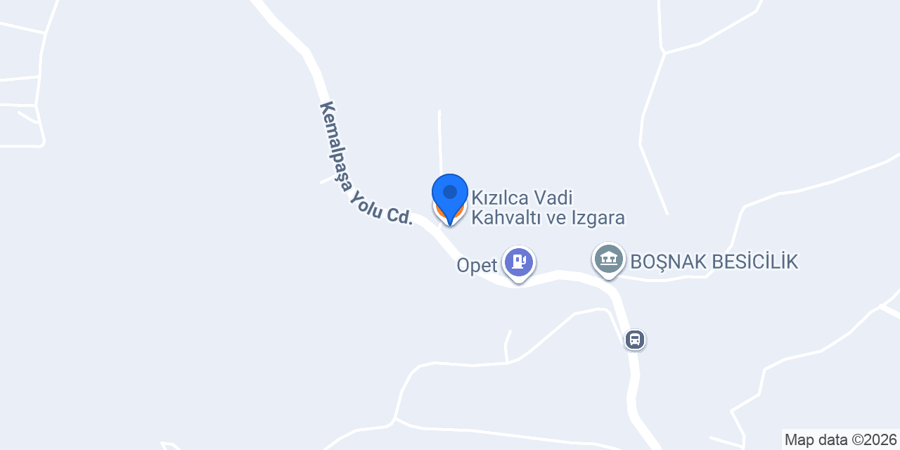 Kızılca Vadi Kahvaltı ve Izgara konumu