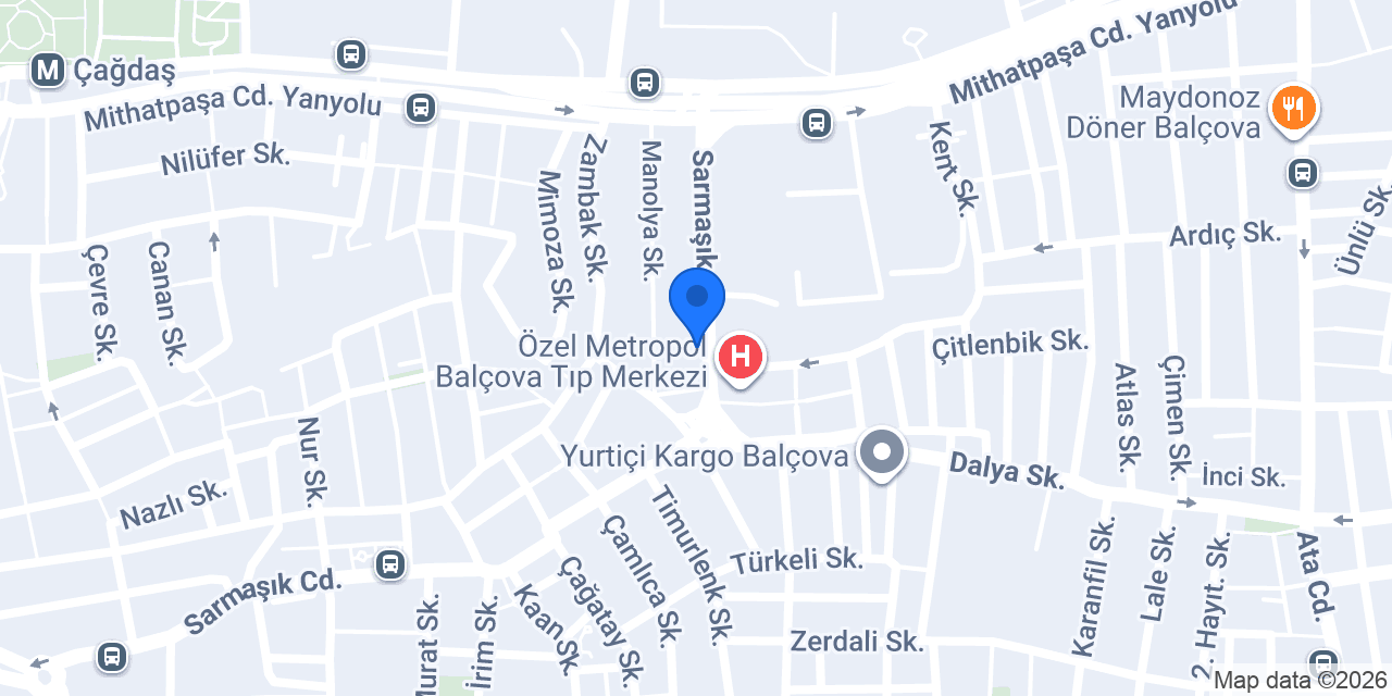 Baş Optik Balcova konumu