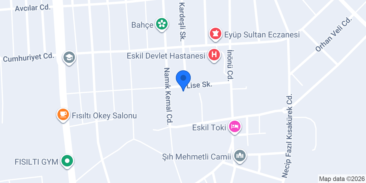 Eskil 75. Yıl Lisesi konumu