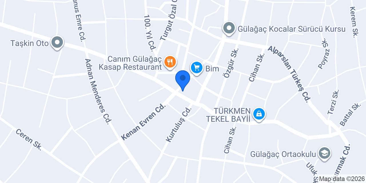 Gülağaç Yapı Malzemeleri konumu