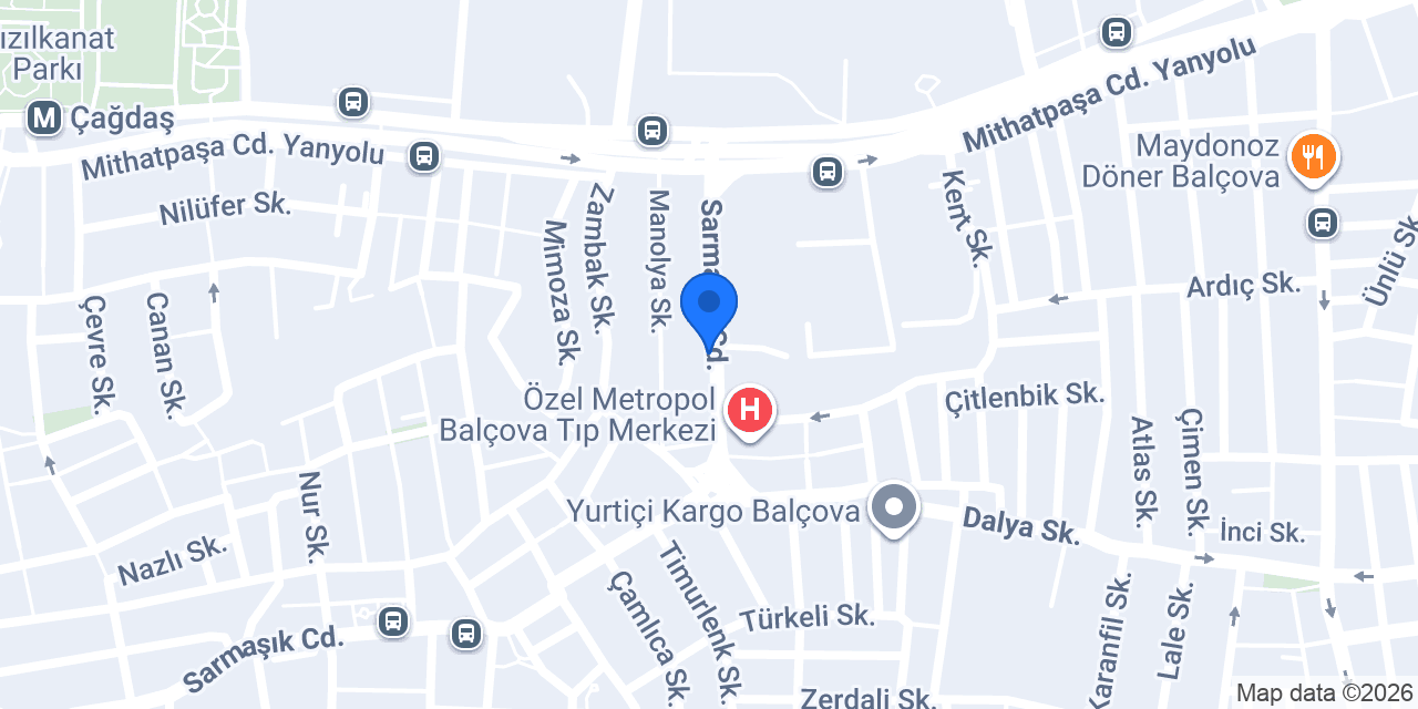 Studio Mia Balçova konumu