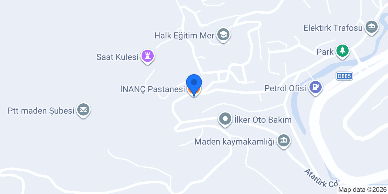 İNANÇ Pastanesi konumu