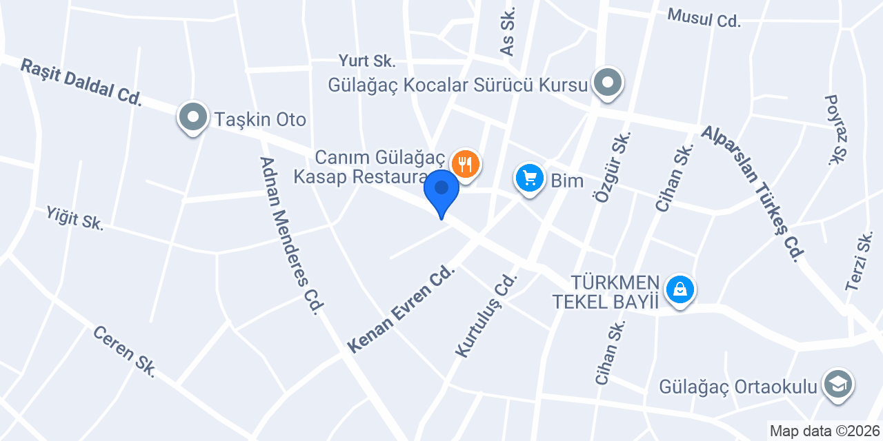 Merve Bayan Kuaförü konumu