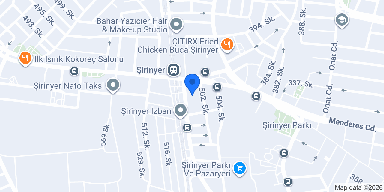Yamaç Rent A Car konumu