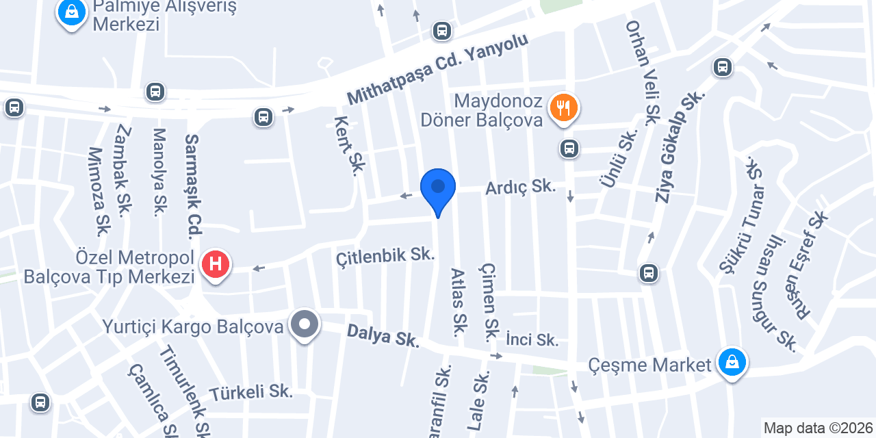 EC Pilates Studio Balçova konumu