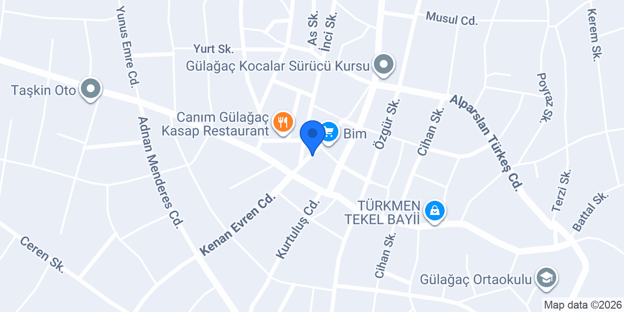 Gülağaç Mobilya konumu