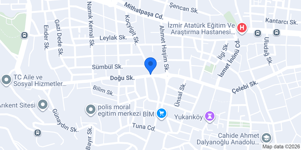 İzmir DURU Rent A Car konumu