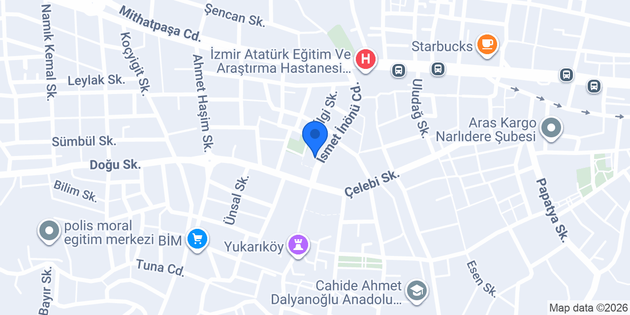 Başdaş Market Narlıdere konumu