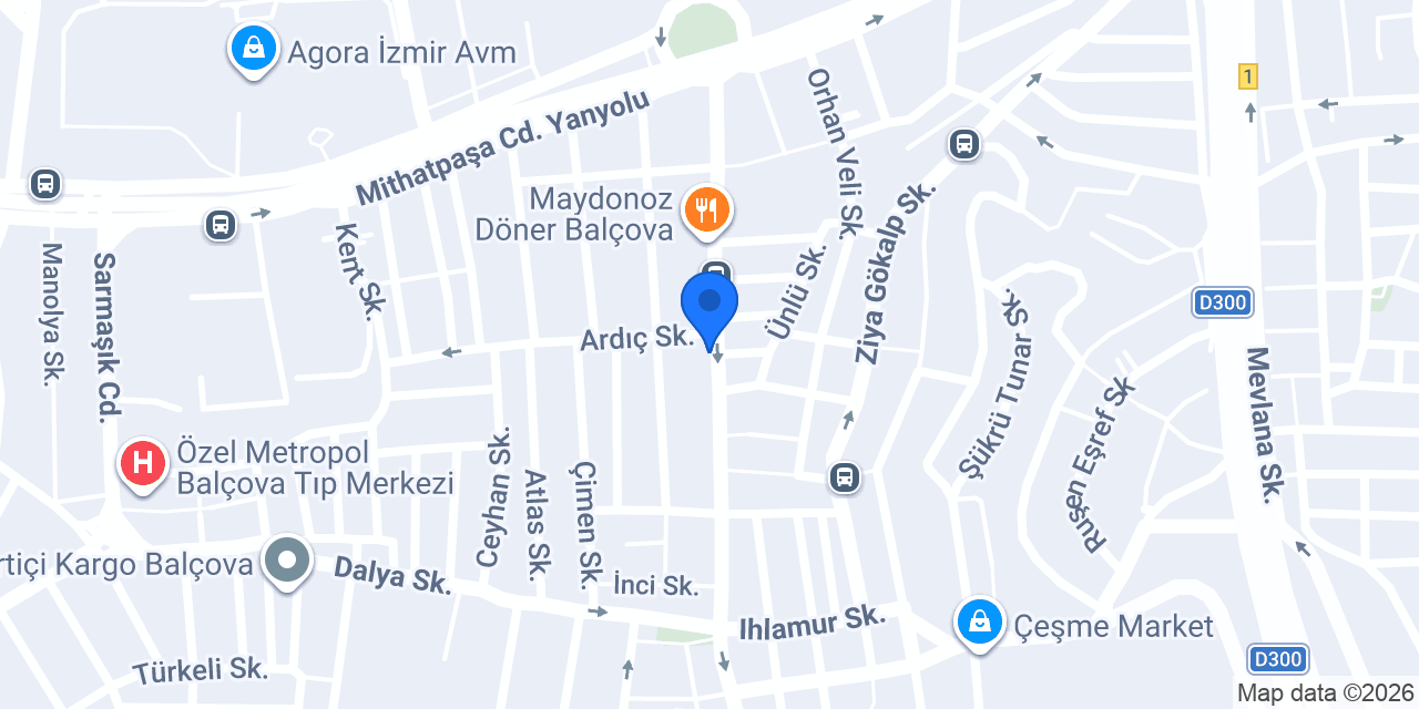 TEB Balçova Şubesi konumu