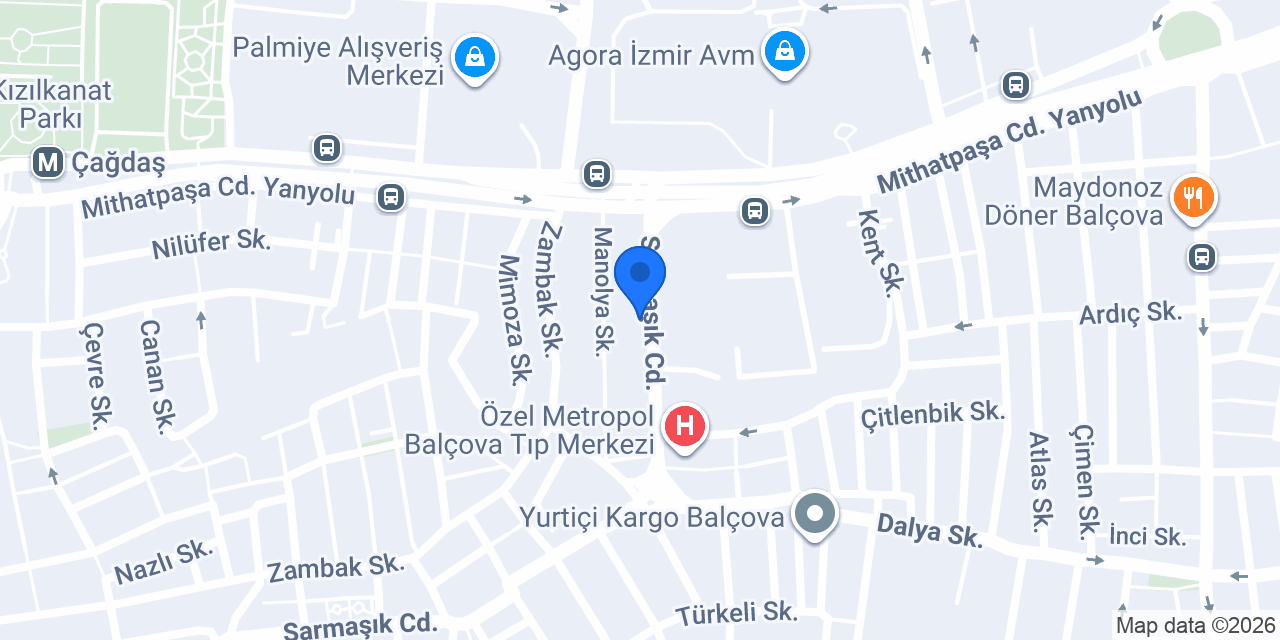 Poyraz Rent A Car konumu