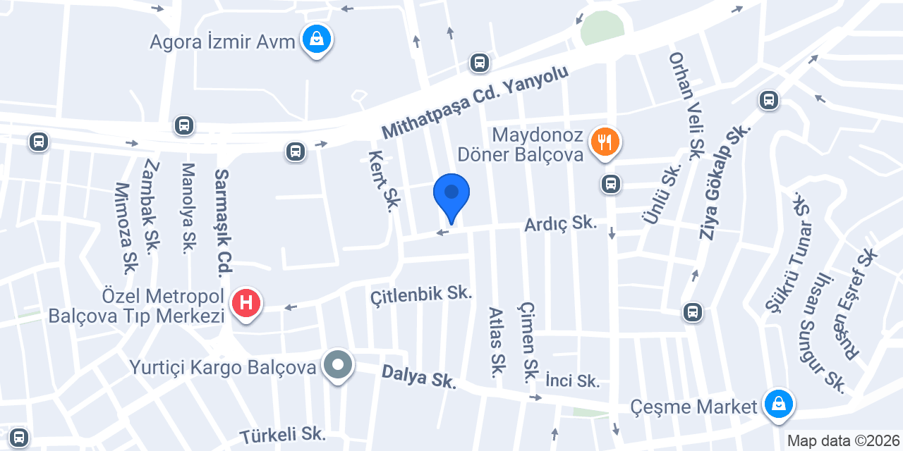 Paradise Veteriner Kliniği konumu