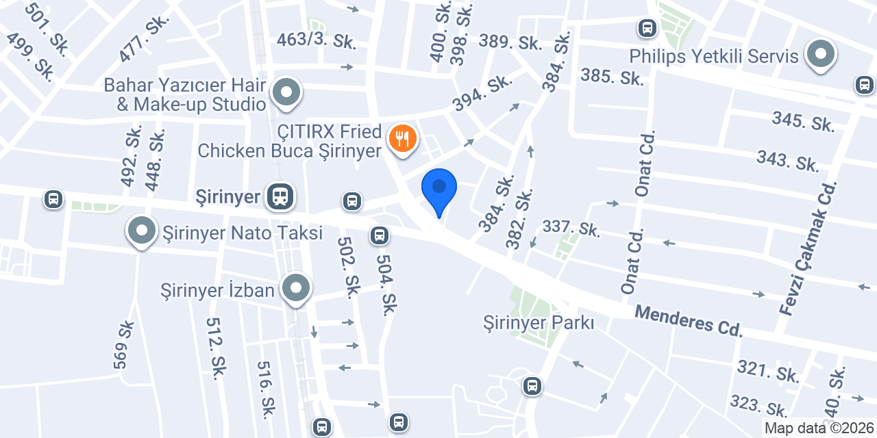 Garanti BBVA Şirinyer Şubesi konumu