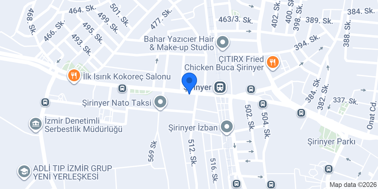 Akbank Şirinyer/İzmir Şubesi konumu