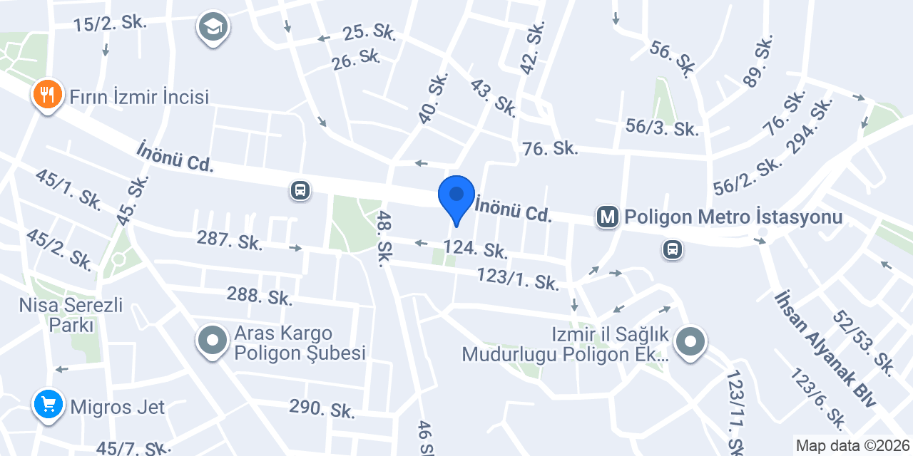Poligon Sürücü Kursu konumu