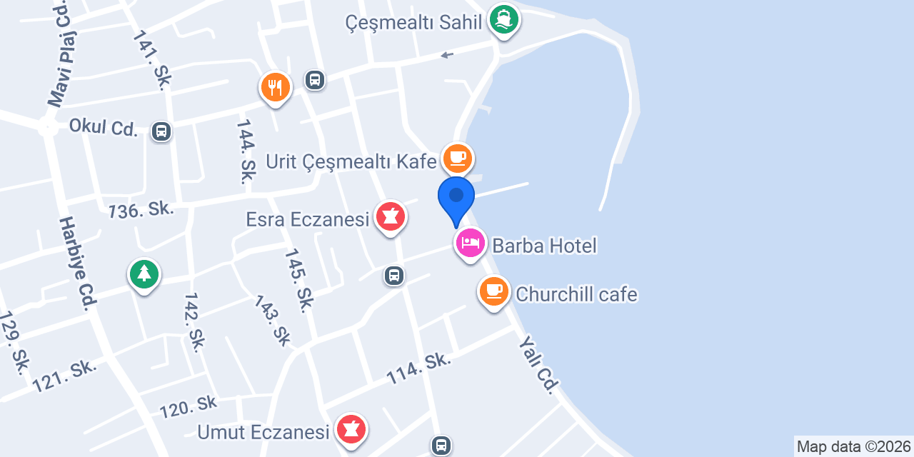 Urla Marin Otel konumu