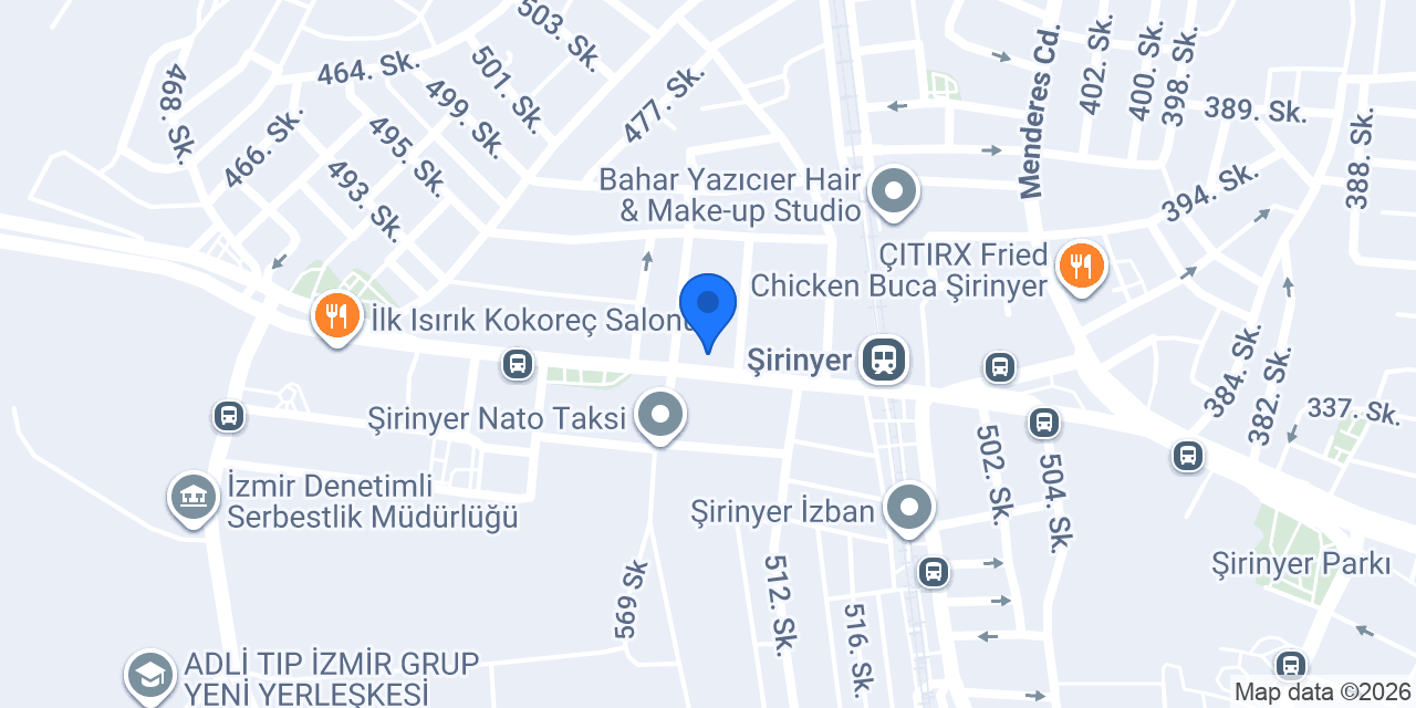 Şirinyer Elit Residance Apart Otel konumu