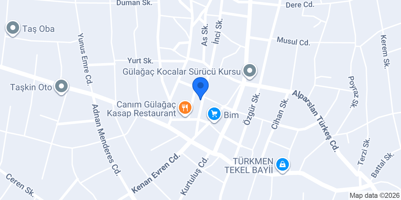 Gülağaç Eczanesi konumu