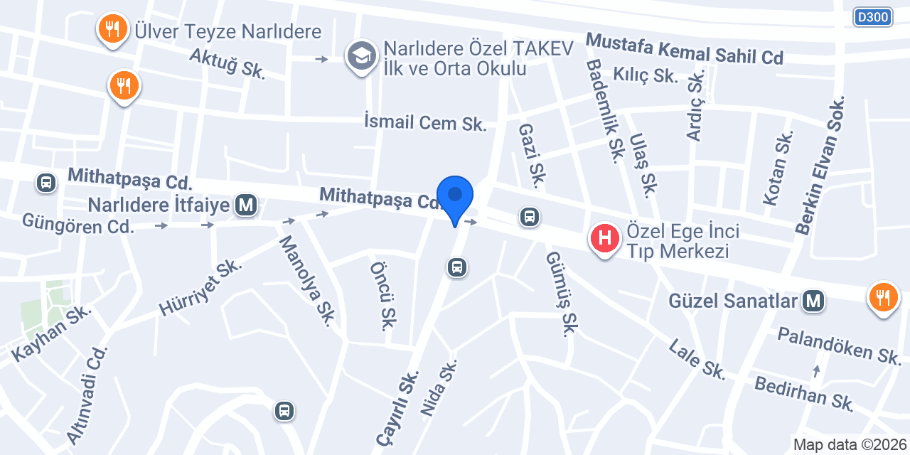 Narlıdere Çiçeklife konumu