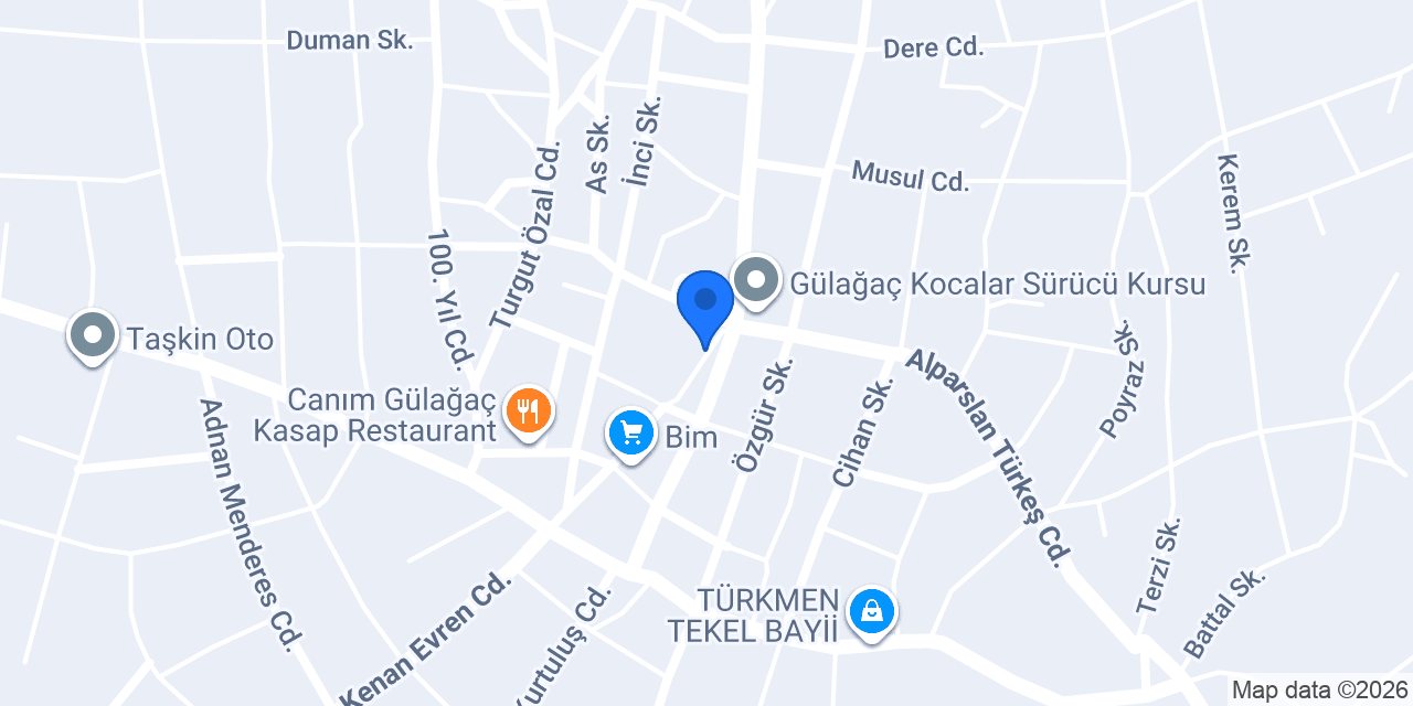 KASAL RENT A CAR konumu