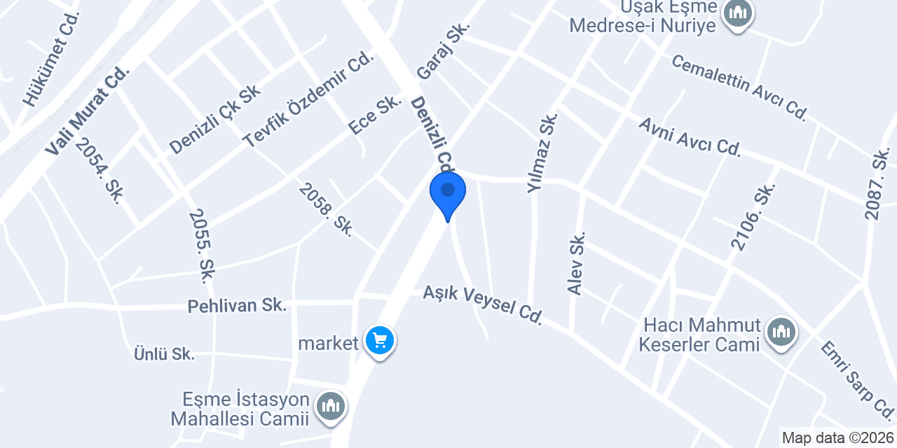 Eşme Sağlık Meslek Lisesi konumu