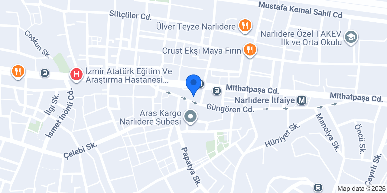İzmir Kokoreç Narlıdere konumu