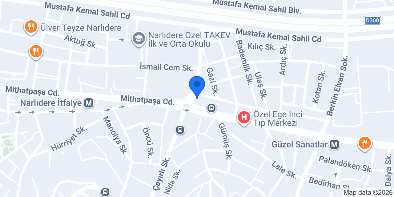 Diş Hekimi Berna Yarımağa konumu