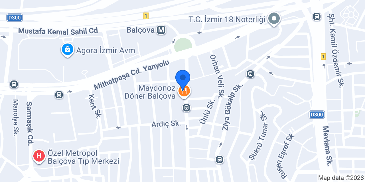 DenizBank Balçova Şubesi konumu