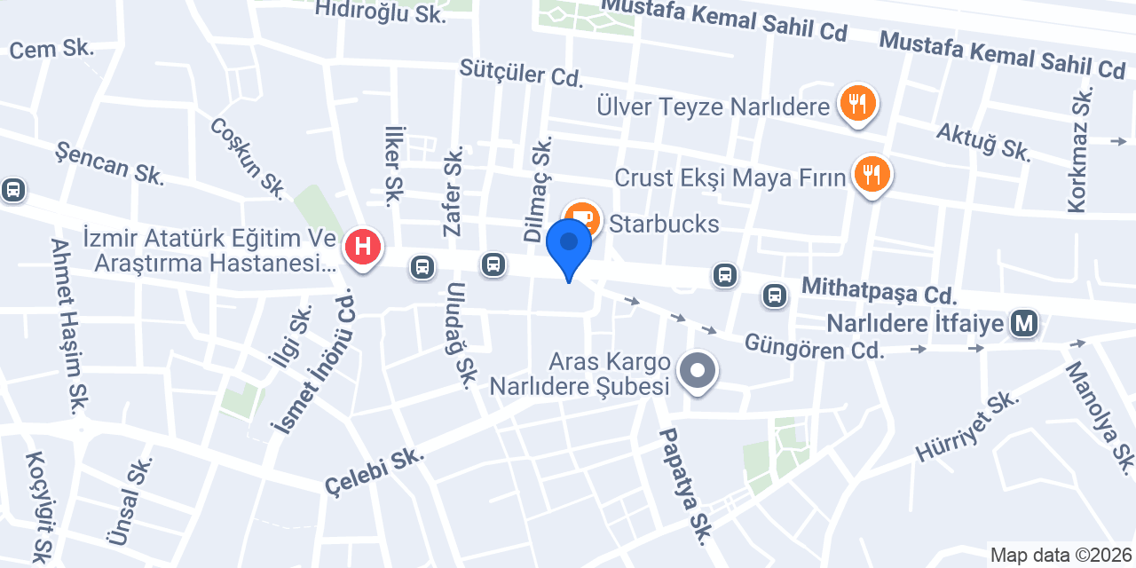 Narlıdere Çilingir konumu