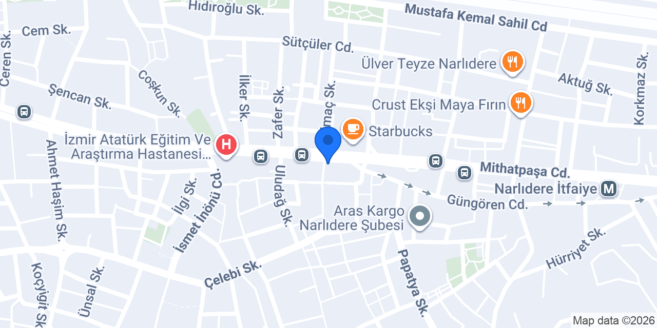 Diyetisyen Melis Mandev konumu