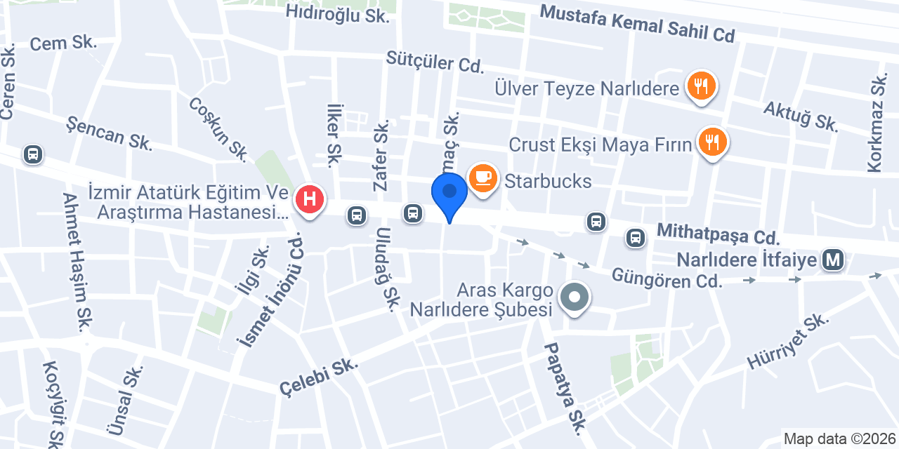 Profiterolcü Nilda Narlıdere konumu