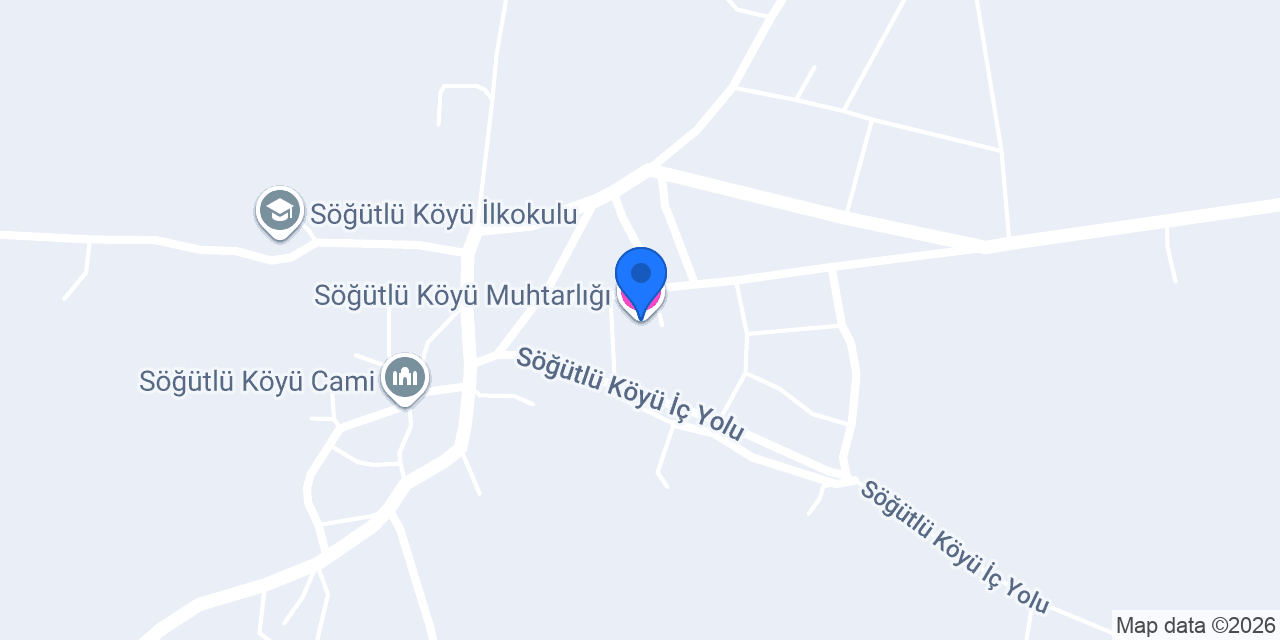 Söğütlü Köyü Muhtarlığı konumu