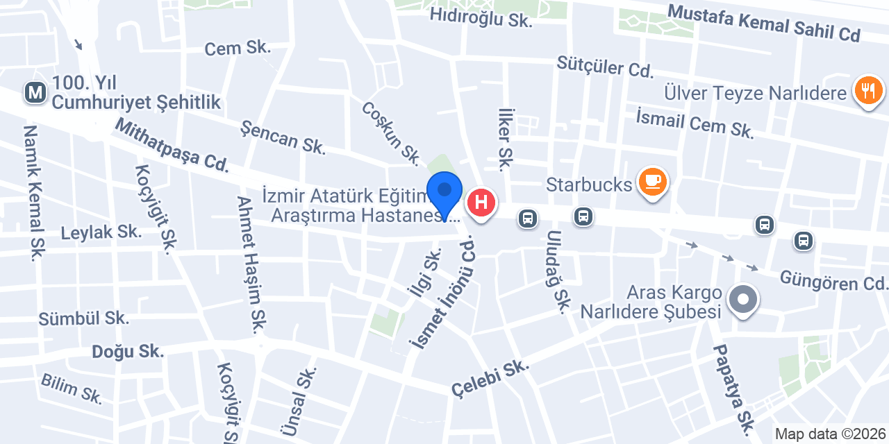 Diş Hekimi Batuhan Hıdıroğlu konumu