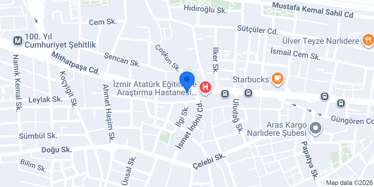 Diş Hekimi Hülya Coşkun konumu