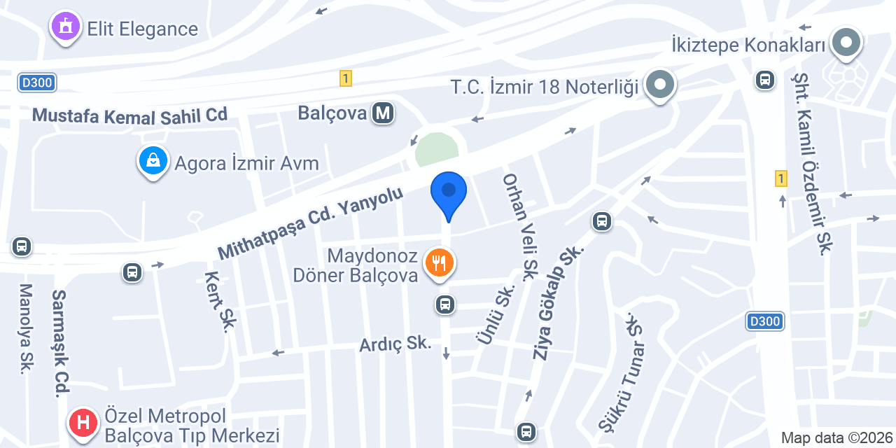 Cajun Corner İzmir Balçova konumu