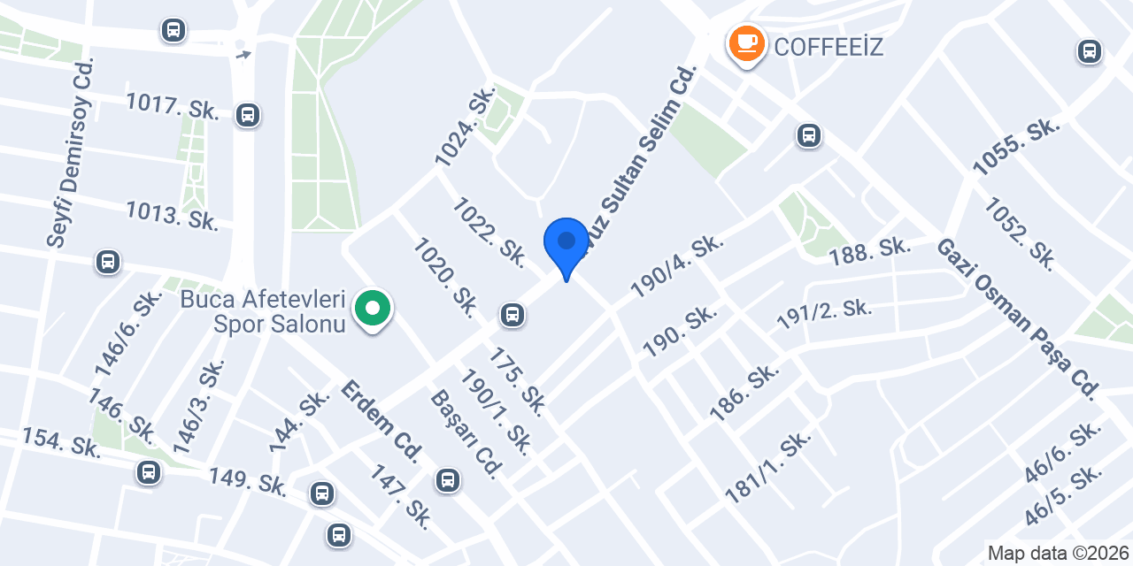 Turuncu Fırın Buca - Cafe - Pastane konumu